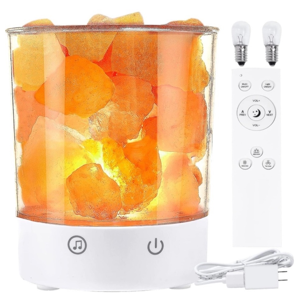 Himalayan Pink Salt Lamp w/ White Noise Machine Authentic NEW